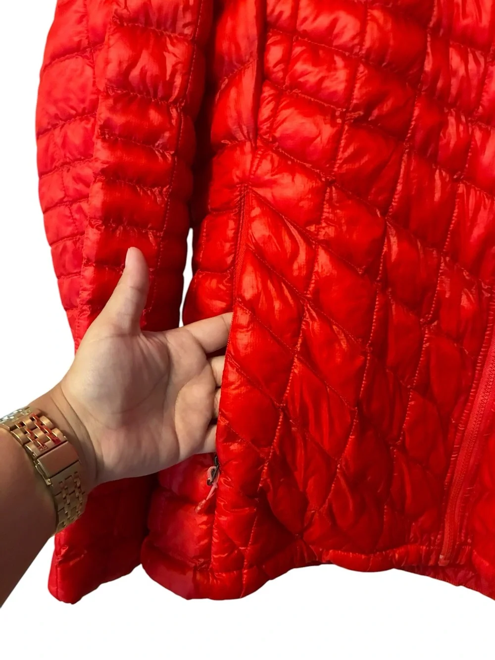 The North Face Thermoball Jacket Vibrant Melon Red Extra Large